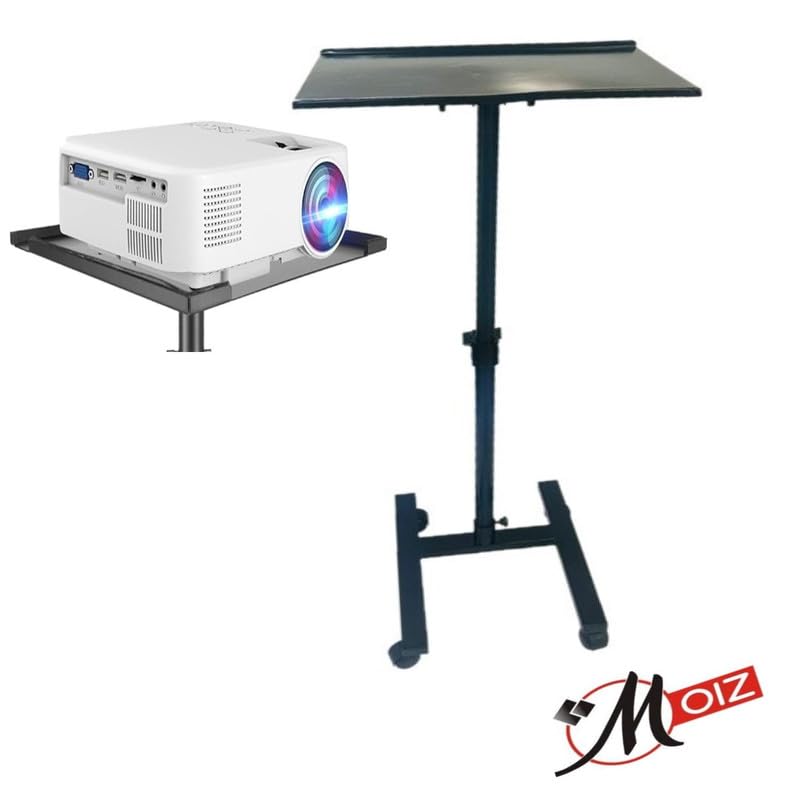MOIZ Multi-Purpose Projector Stand Laptop Tripod Stand Height 180 Degree Angles Adjustable with Heavy Duty Laptop Floor Stand for Indoor Outdoor Office, Home, Stage, Studio, DJ Racks#5