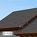 21 Pack Asphalt Roof Shingles, 39.37 * 13.11Inch Waterproof Roof Asphalt Tiles, Tool Shed Roof Shingles- Ideal for Roof Tiles of Villas, Row Houses, Light Steel Roofs(Grey)
