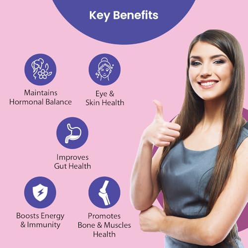 Image of Tata 1mg Women's Multivitamin Veg Tablet with Zinc, Vitamin C, Calcium, Vitamin D and Iron, Support Health Protection, Bones & Overall Health (Pack Of 60 Tablets)