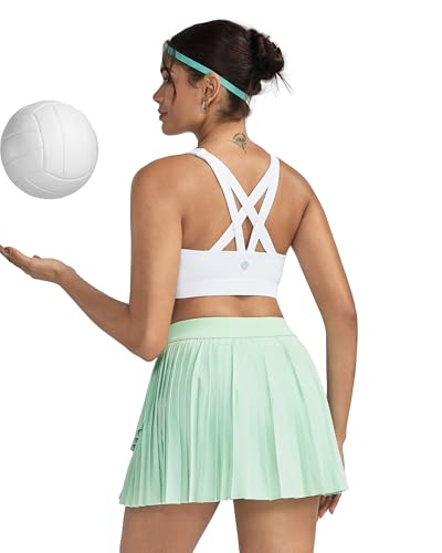 Image of RUNNING GIRL Sports Bras for Women,Padded Strappy Sports Bras Criss-Cross Back Medium Support Sports Bras with Removable Cups