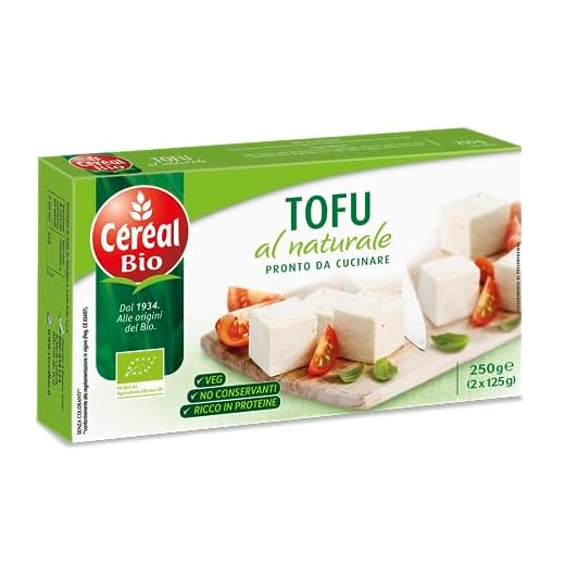 Céréal Bio Tofu Nature Bio al naturale, senza conservanti, ricco in proteine, 2 confezioni da 125g