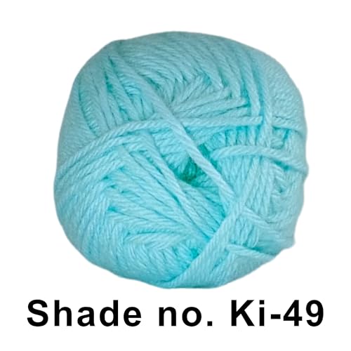 Image of VCR Cyan Yarn, 100 Grams Hank, 190 Meters Length, Acrylic Ball for Crochet and Knitting, Soft Crosia Threads, Pack of 1 Yarn, Suitable for DIY Crafts