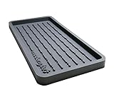 Sponge Holder - Sink Caddy Organizer - Kitchen Bath Vanity Tray - Soap, Cleaning Brush, and Scouring Pad Multi-use Silicone Tray – Non-Slip, Heat Resistant and Dishwasher Safe – 11” X 5.5” - Gray