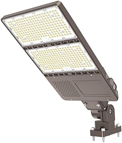 UL Listed 240W LED Parking Lot Mild with Photocell Industrial 36000LM LED Shoebox Pole Lights Arm Mount Flood Lights Nightfall to Daybreak 5000K IP65 Out of doors Space Sport Court docket Road Lighting AC 100-277V
