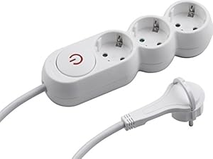 Meister 3-fach Steckdosenleiste mit Flachstecker