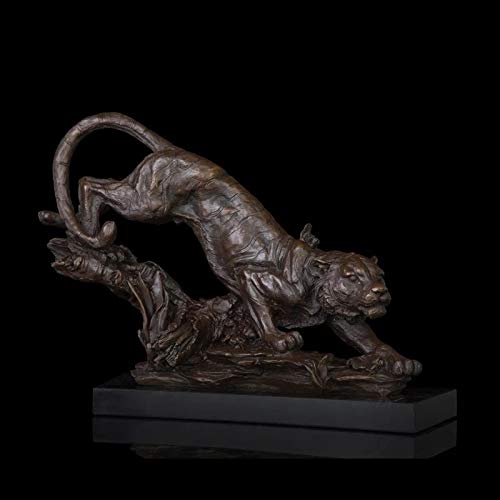 Walnuta Classical Animal Tiger Art Decor Bronze Tiger Running On The Monutain Statue Sculpture Tiger Figurines For Office #TOP4