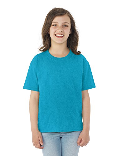 Fruit of the Loom Youth 5 oz. HD Cotton™ T-Shirt S TURQUOISE HTHR