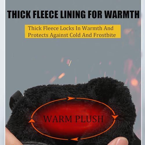 Men'S Water-Resistant Flat Winter Barefoot Boots Wide Comfort Warm Non-Slip Side Zipper Hiking Snow Bootst For Outdoor Walking Hiking4