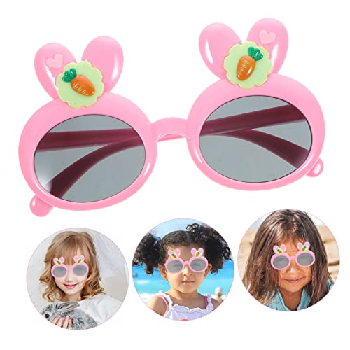BESPORTBLE 1pair Boy Girl Cartoon Sunglasses for Boys Girls Lightweight Uv Boy Girl Eyewear for Parties Outdoor Fun Adorable Bunny Carrot Design for Birthdays Family Gatherings3
