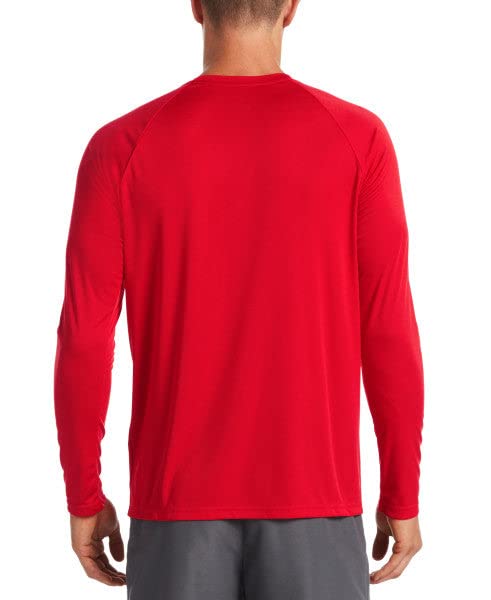 Nike Swim Men's Long Sleeve Hydroguard Swim Shirt University Red Small/University Red