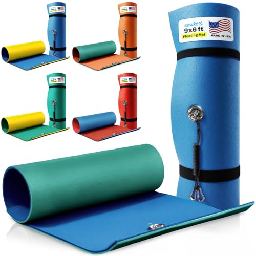 SOWKT Lily Pad Floating Mat (9x6 ft) - Made in USA - Premium Floating Water Mat for The Lake and...