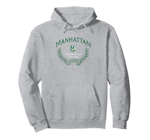 Manhattan Jaspers Victory Vintage Gray Officially Licensed Pullover Hoodie