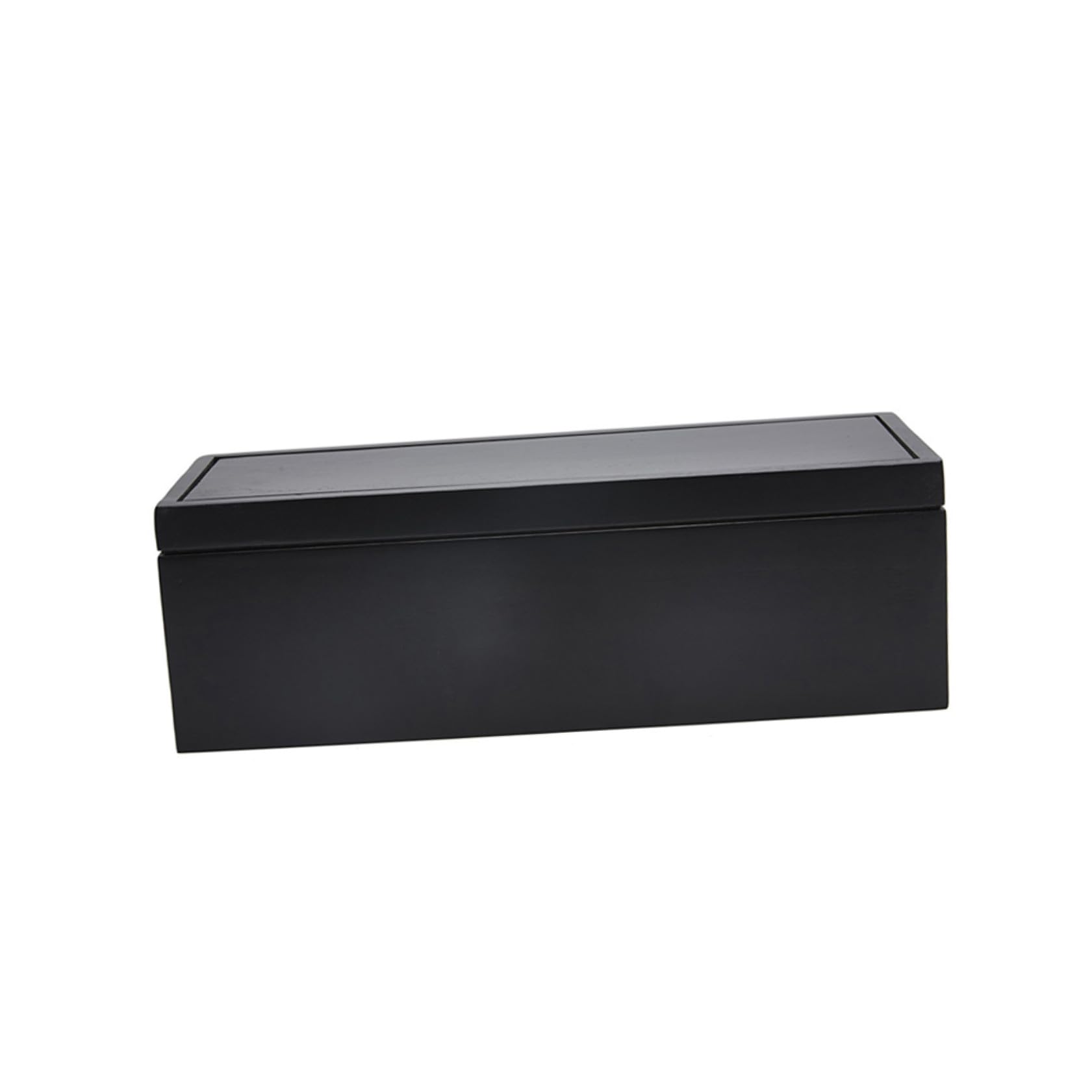 Caja Organizadora de Enchufes Grande de Madera Negra