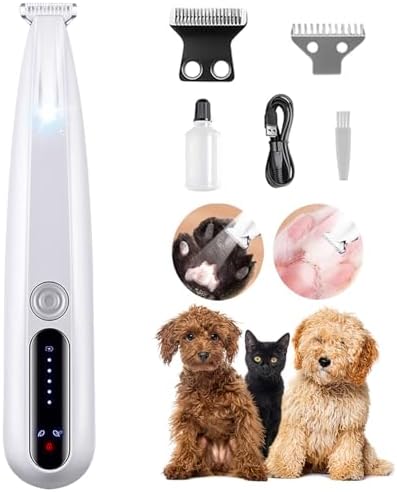 2026 New Pet Precision Trimmer, Dog Paw Trimmer with LED Light, L...