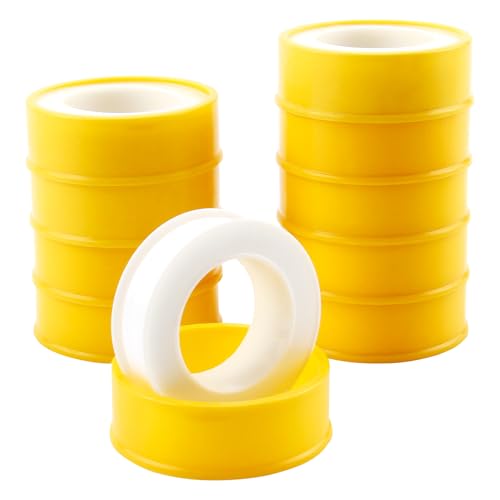 Smomend 10 Stück Teflonband DVGW für Gas und Wasser, PTFE...