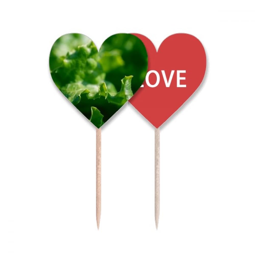 Cure-dents Drapeau Amour Cœur pour embellir facilement un gâteau simple sans glaçage complexe