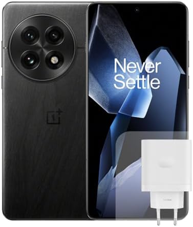 OnePlus 13 5G Smartphone 12GB + 256GB, Pantalla QHD de 6,82" y 120 Hz, Snapdragon 8 Elite, Batería de 6000 mAh, Cámara Trasera Triple de 50 MP + OIS + 3X, con Cargador de 100W, Negro Elipse