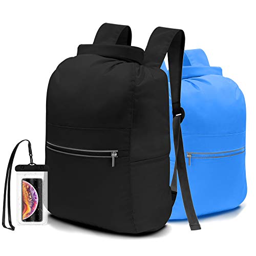 N NEWKOIN Dry Bags Backpack 20L+10L Two Pack Lightweight Portable Convenient Storage Wet Dry Bag Foldable with Wet Towel Separate Bag for Rafting, Swimming, Beach, Kayaking with Waterproof Phone Case