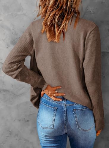 Dokotoo Womens Cardigan Wool Blend Long Sleeve Button Down Sweaters for Women Casual Hollow Out Knit Tops2