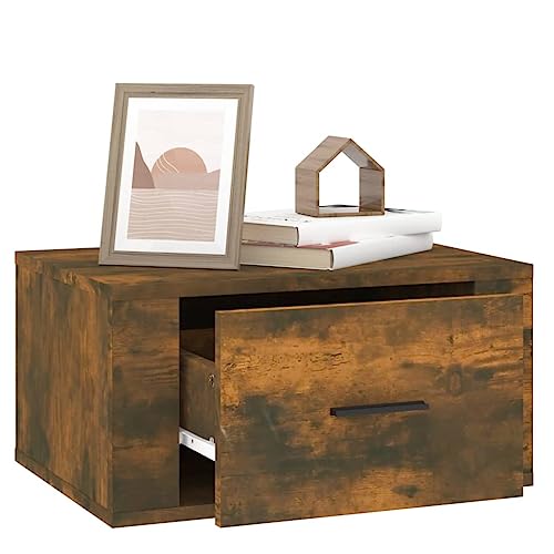 Table de chevet murale avec grand espace de rangement en bois robuste