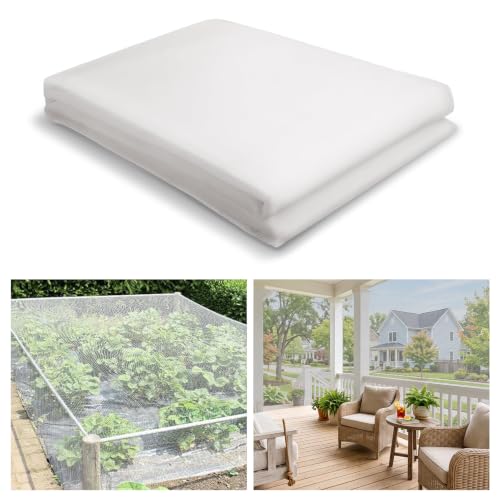 Image of 10x12ft Strong PP Nanocomposite Mosquito Net Garden Netting, White