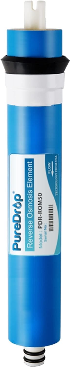 PureDrop PDR-ROM50 Reverse Osmosis RO Membrane Replacement 50 GPD, Fits Standard Under Sink RO Drinking Water Filter System
