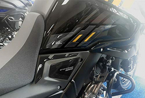 Autocollants 3D Moto Réservoir en Résine Premium Or pour Suzuki V-Strom 1050