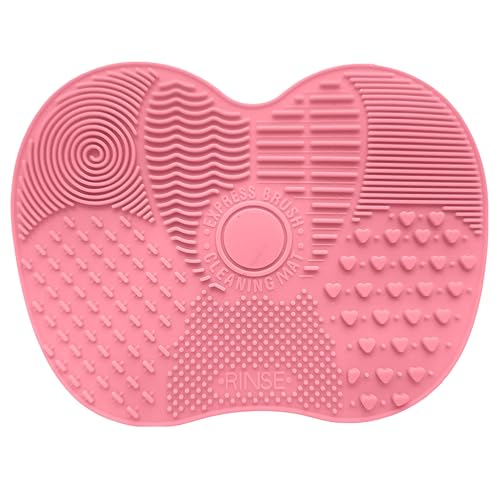 Onlineforu LTD Make-up Brush Cleaning Pad Made of Premium Silicone/Multiple Textured Patterns with Strong Suction Cups