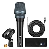 RELACART Dynamic Microphone SM300 High-Performance Cardioid Vocal All Metal Wired Mic for Singing Sp