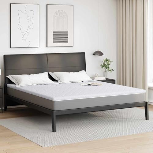 Colchoncillo blanco 200 x 200 cm de espuma de poliuretano para cama con somier, sofá cama y cama de invitados