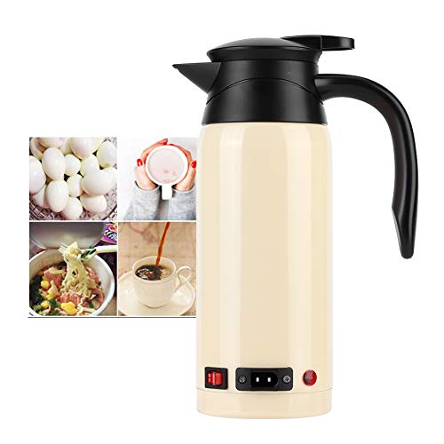 Tetera eléctrica de acero inoxidable para auto 800 ml miniatura 2