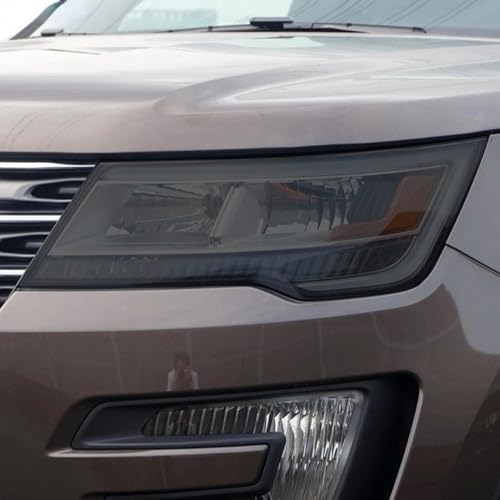 Autocollants phares Ford Explorer 2016 2017 - Film protection TPU noir transparent