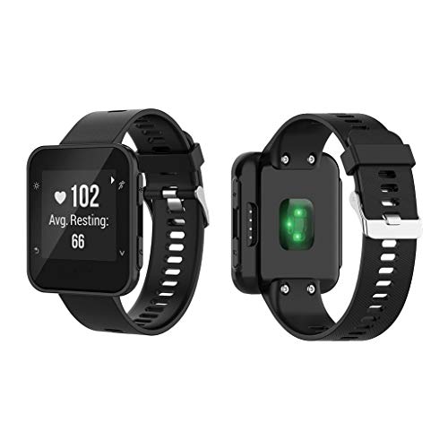 F Fityle Pulseira de relógio para garmin forerunner 35 30 35j foreathlete 35j pulseira de borracha -