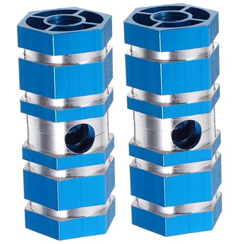 GALPADA Aluminum Alloy Bike Rear Seat Axle Pegs Durable Blue Cycling Footpegs for Mountain Bikes Quick Release Easy Installation Fit Axles Sturdy Design