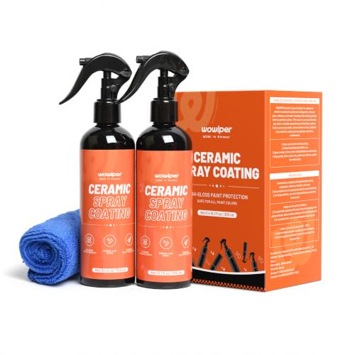 Image of Ceramic Coating for Cars - Quick Effect Spray Coating, Extremely Hydrophobic Car Spray Coating, Easy to Use Coating for Paint Polish & Shine - 2 Pack for Car /Truck /RV /Motorcycle