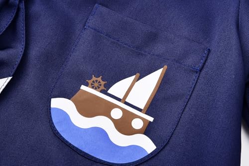 Disfraz marinero azul para niños y niñas miniatura 3