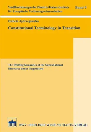 Constitutional Terminology in Transition book cover