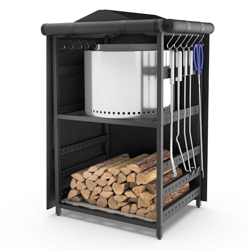 Bknius Storage Station for Solo Stove Bonfire 2.0, Yukon, Ranger,