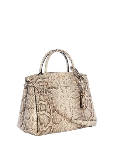 Bolso satchel GUESS Melinda Python de mujer con grabado efecto pitón y asas 3