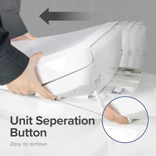 SmartBidet SB-2600 Electric Bidet Seat for Elongated - Electronic Heated Toilet Seat with Warm Air Dryer and Temperature Controlled Wash Functions (White) (Unlimited Hot Water) - Thumbnail 6