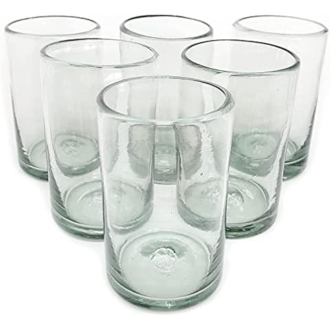 MexHandcraft 14 oz Clear Drinking Glasses Cover
