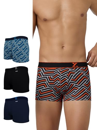 Image of XYXX Men's Super Combed Cotton Regular Fit Solid Antibacterial Trunks with No Marks Waistband