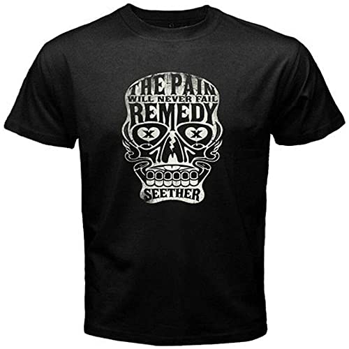 CHENKANG Seether Logo Mens Black T Shirt Size L