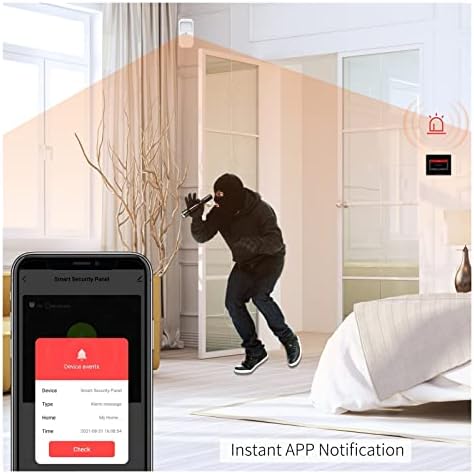 UGPET Wifi Alarm System Wireless Wifi 4G Smart Home Security Alarm System Kits For Garage And Residential Support Tuya And Samrtlife APP (Color : 4G H501 Set Q 4-1-1, Size : E)