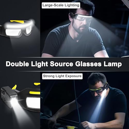 Lampe frontale rechargeable idéale pour le camping et la course