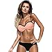 Women's Swimsuits Solid Push Up Bikinis Mujer Bikini Set Plus Size New...