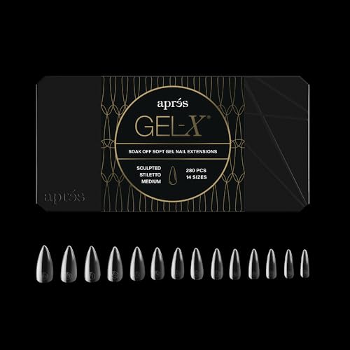 APRÉS Gel-X Stiletto Nagelspitzen (Sculpted Stiletto Medium 280 Count)