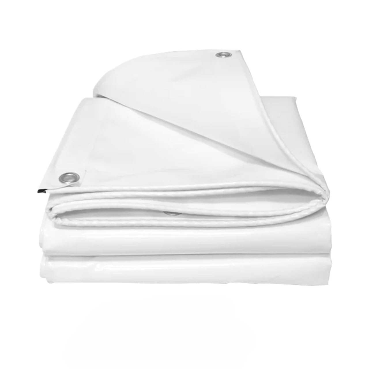 Waterproof Tarp, 0.5mm 600gsm PVC Multicolor Multiple Sizes Outdoor Tarpaulin Cover(600gsm White,3x6m)