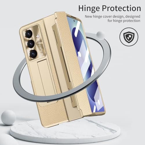 Coque luxe Samsung Galaxy Z Fold 8 protection intégrale or clair - 3