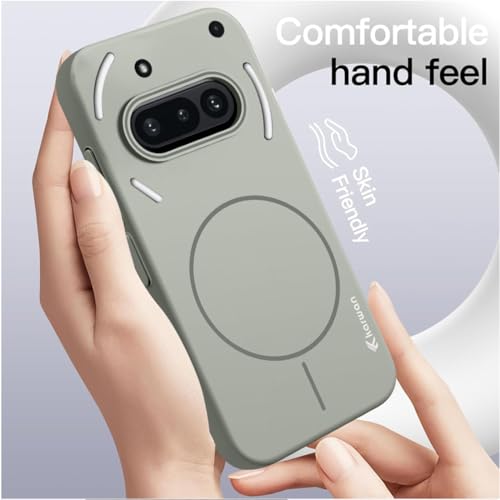 Image of KARWAN️Magnetic Ultra Slim-Fit Back Case Cover for Nothing 3A |Hard PC Case Cover| Ultra-Thin & Light Weight with [Ultra Premium Feel] Case for Nothing 3A (Grey)